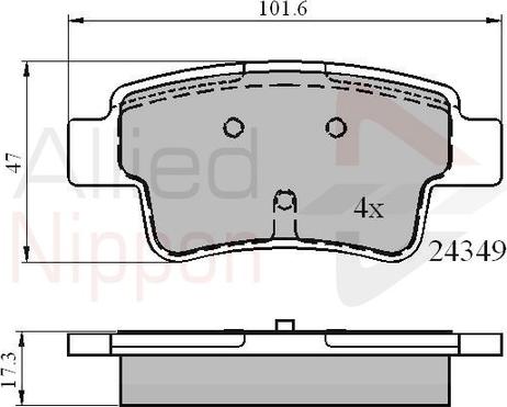 Comline ADB01528 - Kit pastiglie freno, Freno a disco autozon.pro