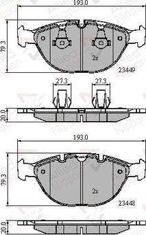 Comline ADB01609 - Kit pastiglie freno, Freno a disco autozon.pro