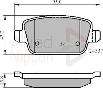 Comline ADB01610 - Kit pastiglie freno, Freno a disco autozon.pro