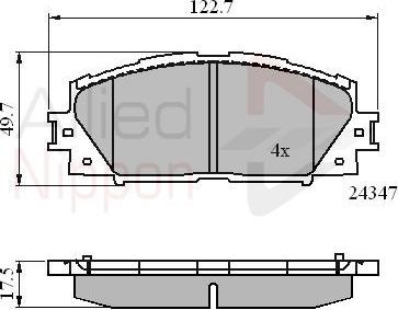 Comline ADB01612 - Kit pastiglie freno, Freno a disco autozon.pro