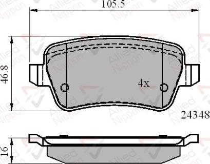 Comline ADB01630 - Kit pastiglie freno, Freno a disco autozon.pro