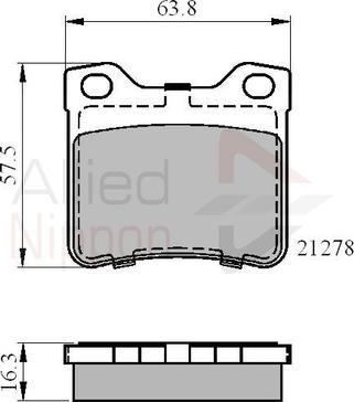 Comline ADB01060 - Kit pastiglie freno, Freno a disco autozon.pro