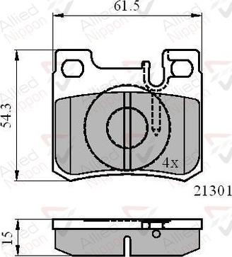 Comline ADB01067 - Kit pastiglie freno, Freno a disco autozon.pro