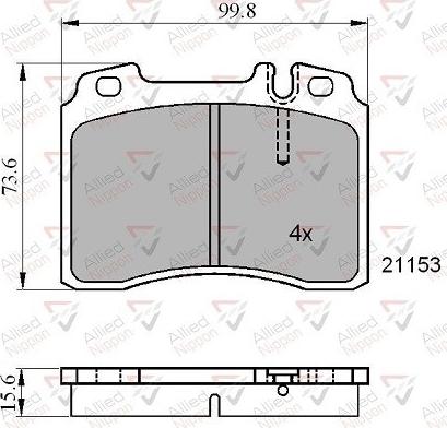 Comline ADB01006 - Kit pastiglie freno, Freno a disco autozon.pro