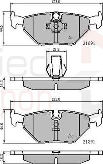 Comline ADB01011 - Kit pastiglie freno, Freno a disco autozon.pro