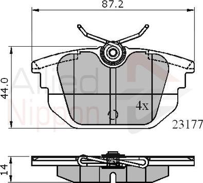 Comline ADB01012 - Kit pastiglie freno, Freno a disco autozon.pro