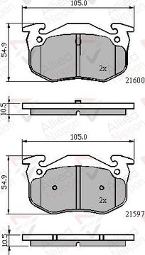 Comline ADB01080 - Kit pastiglie freno, Freno a disco autozon.pro