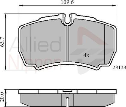 Comline ADB01034 - Kit pastiglie freno, Freno a disco autozon.pro