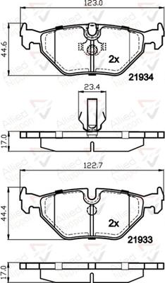 Comline ADB01024 - Kit pastiglie freno, Freno a disco autozon.pro