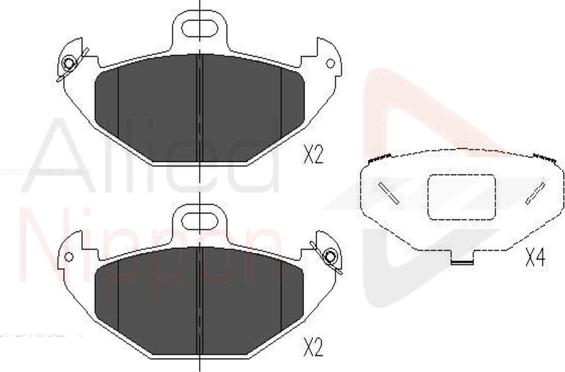 Comline ADB01020 - Kit pastiglie freno, Freno a disco autozon.pro