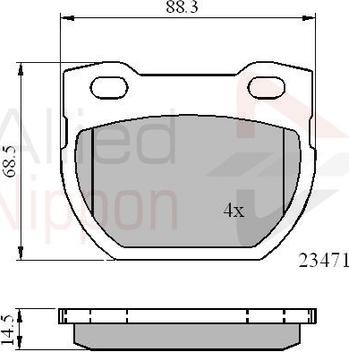 Comline ADB01078 - Kit pastiglie freno, Freno a disco autozon.pro