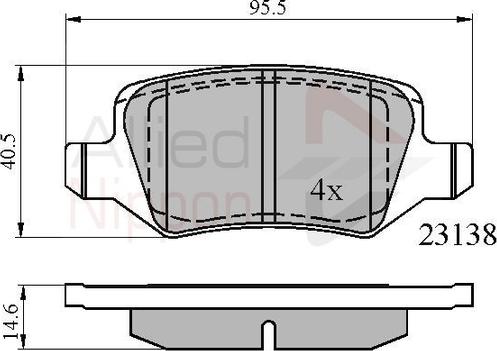 Comline ADB01149 - Kit pastiglie freno, Freno a disco autozon.pro