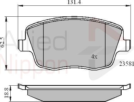 Comline ADB01147 - Kit pastiglie freno, Freno a disco autozon.pro