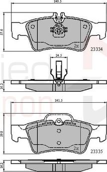 Comline ADB01118 - Kit pastiglie freno, Freno a disco autozon.pro