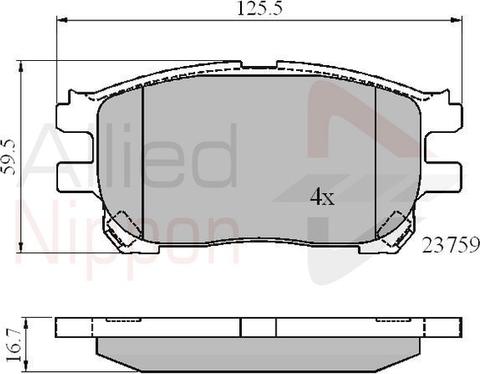 Comline ADB01139 - Kit pastiglie freno, Freno a disco autozon.pro