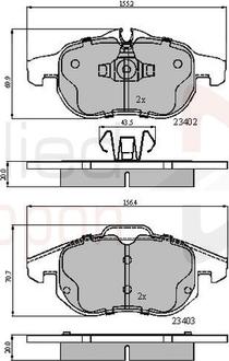 Comline ADB01137 - Kit pastiglie freno, Freno a disco autozon.pro