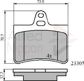 Comline ADB01122 - Kit pastiglie freno, Freno a disco autozon.pro