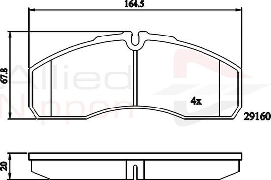 Comline ADB01173 - Kit pastiglie freno, Freno a disco autozon.pro