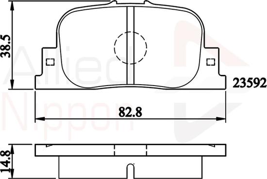 Comline ADB01172 - Kit pastiglie freno, Freno a disco autozon.pro