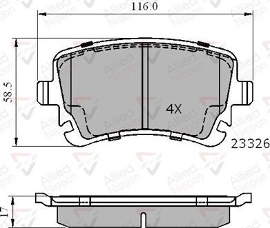 Comline ADB01313 - Kit pastiglie freno, Freno a disco autozon.pro