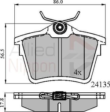 Comline ADB01252 - Kit pastiglie freno, Freno a disco autozon.pro