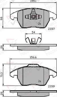 Comline ADB01224 - Kit pastiglie freno, Freno a disco autozon.pro