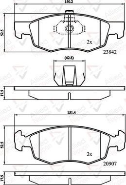 Comline ADB01221 - Kit pastiglie freno, Freno a disco autozon.pro