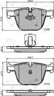 Comline ADB01794 - Kit pastiglie freno, Freno a disco autozon.pro