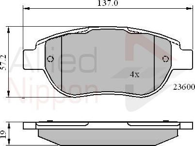 Comline ADB01748 - Kit pastiglie freno, Freno a disco autozon.pro