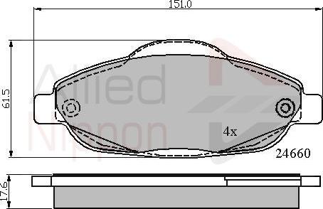 Comline ADB01765 - Kit pastiglie freno, Freno a disco autozon.pro