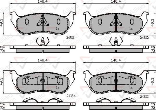 Comline ADB01763 - Kit pastiglie freno, Freno a disco autozon.pro