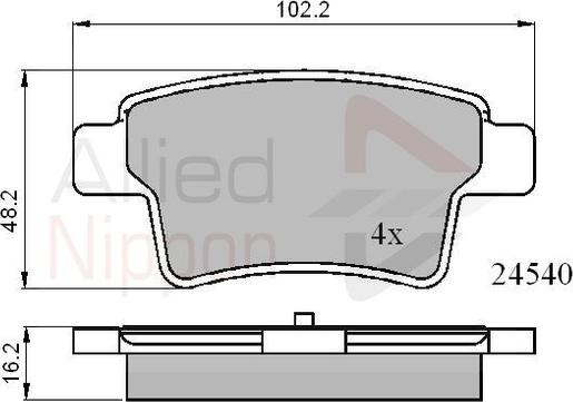 Comline ADB01713 - Kit pastiglie freno, Freno a disco autozon.pro