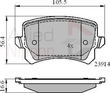 Comline ADB01712 - Kit pastiglie freno, Freno a disco autozon.pro