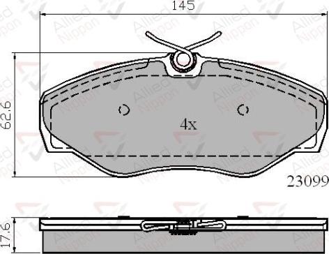 Comline ADB01780 - Kit pastiglie freno, Freno a disco autozon.pro