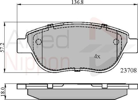 Comline ADB01783 - Kit pastiglie freno, Freno a disco autozon.pro