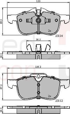 Comline ADB0898 - Kit pastiglie freno, Freno a disco autozon.pro