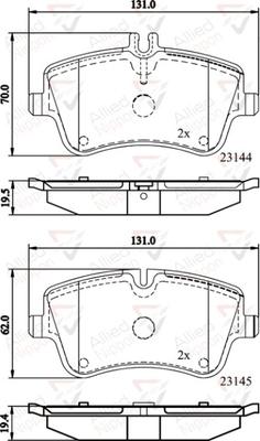 Comline ADB0854 - Kit pastiglie freno, Freno a disco autozon.pro