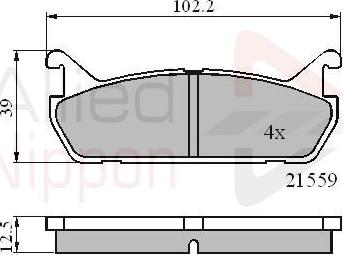 Comline ADB0875 - Kit pastiglie freno, Freno a disco autozon.pro