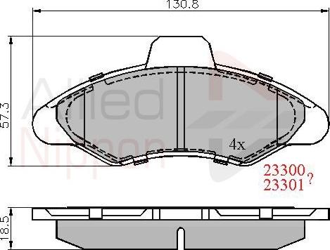 Comline ADB0393 - Kit pastiglie freno, Freno a disco autozon.pro