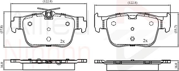 Comline ADB03069 - Kit pastiglie freno, Freno a disco autozon.pro