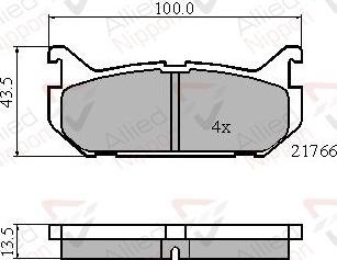 Comline ADB0327 - Kit pastiglie freno, Freno a disco autozon.pro