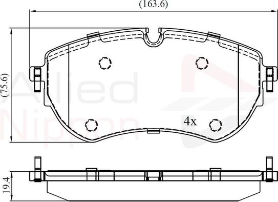 Comline ADB02456 - Kit pastiglie freno, Freno a disco autozon.pro