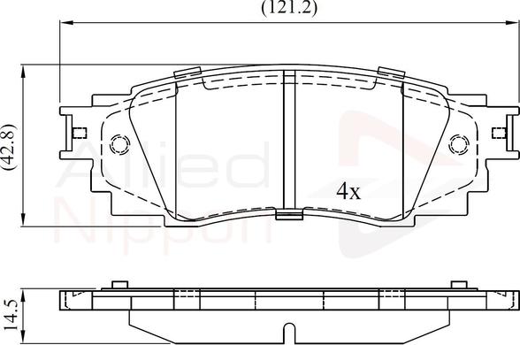 Comline ADB02430 - Kit pastiglie freno, Freno a disco autozon.pro