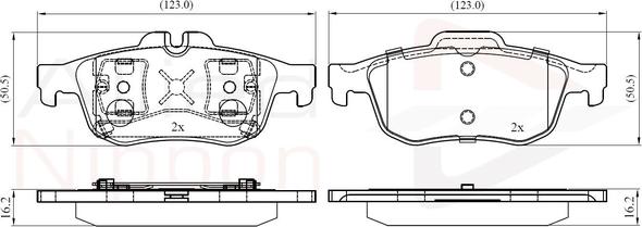 Comline ADB02425 - Kit pastiglie freno, Freno a disco autozon.pro