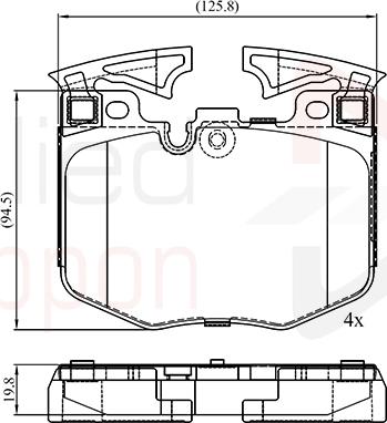 Comline ADB02527 - Kit pastiglie freno, Freno a disco autozon.pro