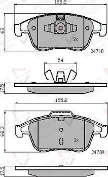 Comline ADB02001 - Kit pastiglie freno, Freno a disco autozon.pro