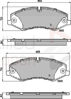 Comline ADB02030 - Kit pastiglie freno, Freno a disco autozon.pro