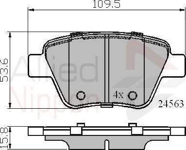 Comline ADB02022 - Kit pastiglie freno, Freno a disco autozon.pro