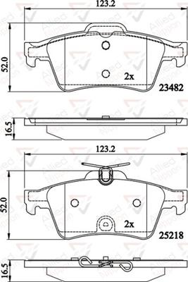 Comline ADB02198 - Kit pastiglie freno, Freno a disco autozon.pro