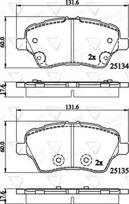 Comline ADB02197 - Kit pastiglie freno, Freno a disco autozon.pro